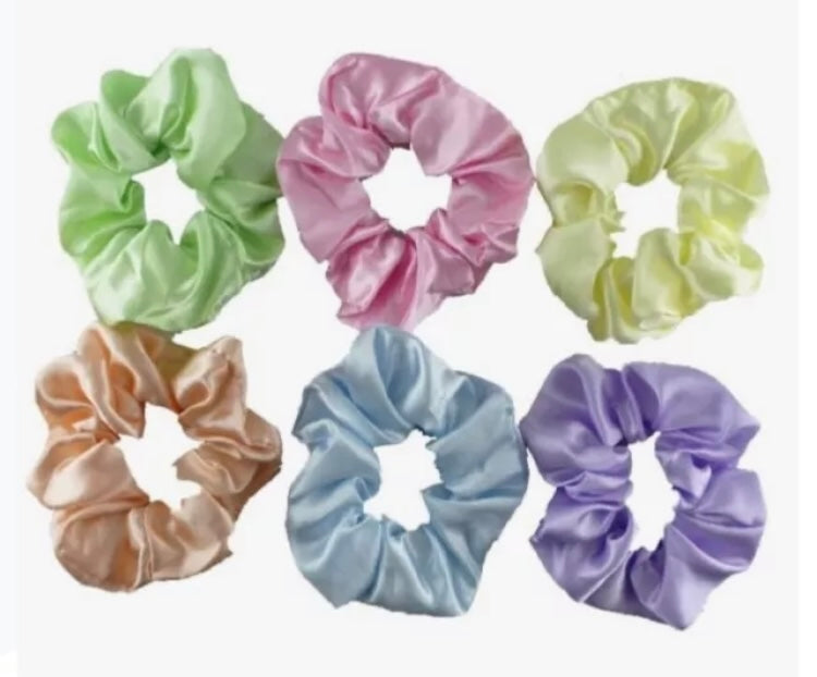 Woman’s Satin Hair Scrunchie- 6 Colours available