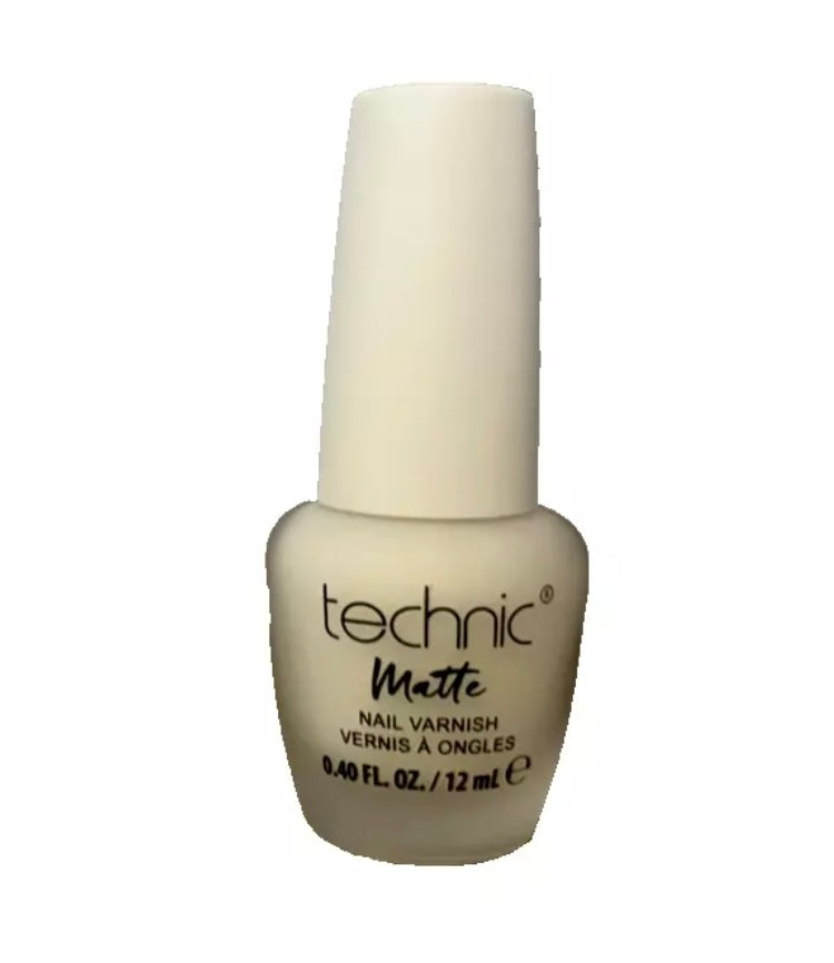 Technic white matte nail varnish shade- 12ML