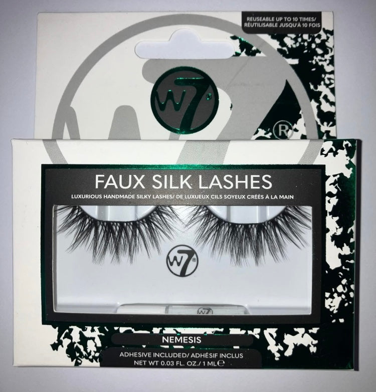 W7 Faux Silk Nemesis eyelash’s - Glue included / Reusable
