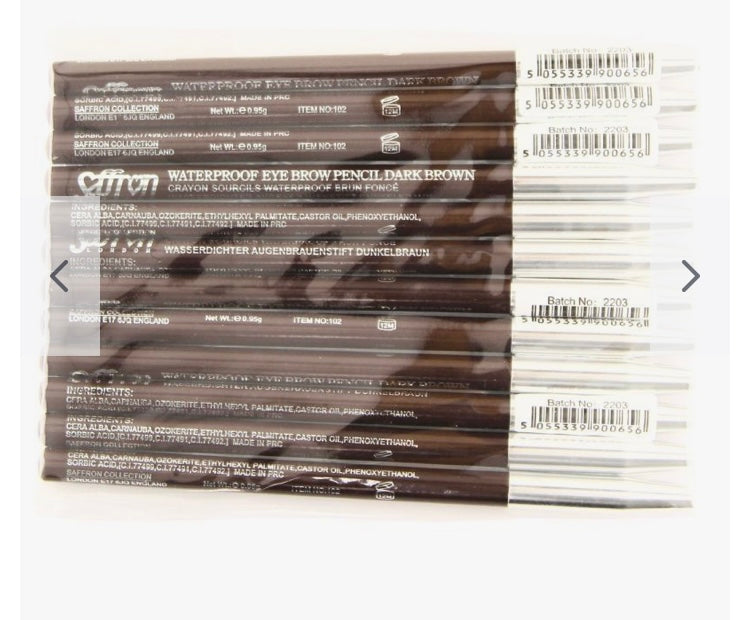 Saffron London Waterproof eye brow pencil