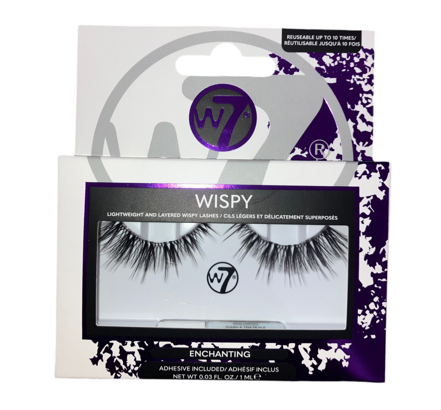W7 Wispy reusable lashes - glue included
