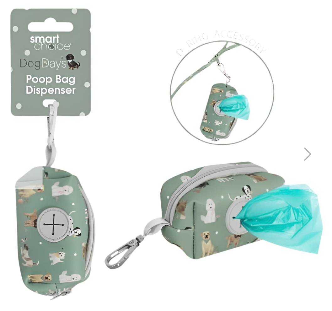 Dog Print Design poop bag dispenser