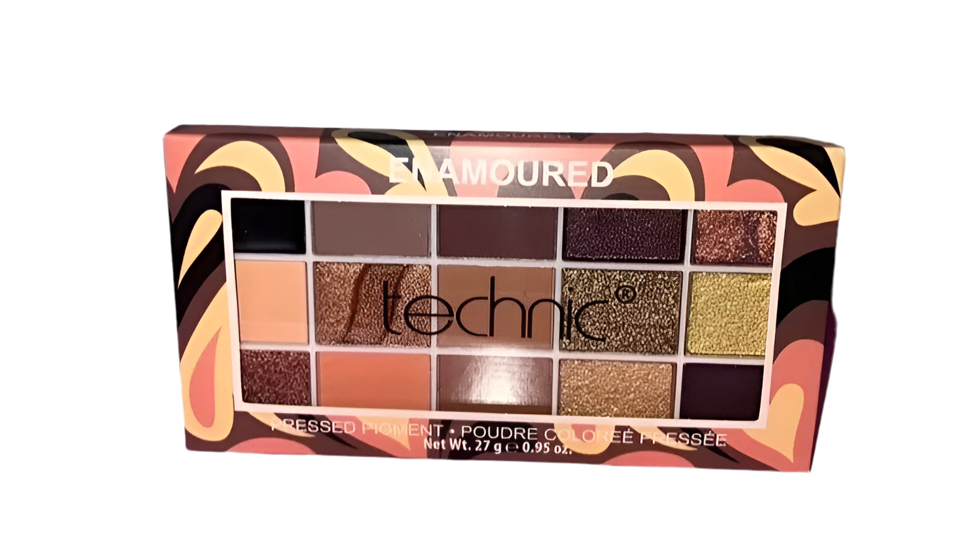 TECHNIC Enamoured- Pressed Pigment Eye shadow palette - Shimmer