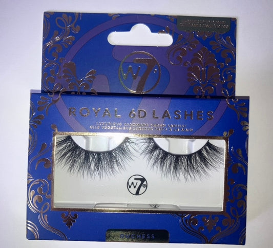 W7 Royal 6D Reusable Lashes - Includes eyelash glue