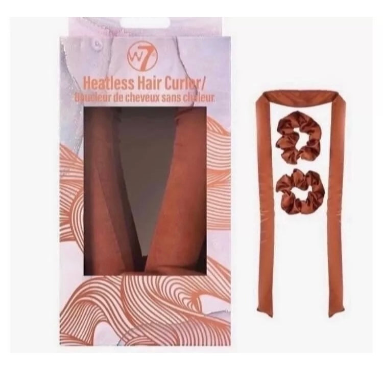W7 Silk Ribbon Hair Curler Heatless Curling Rod Headband Wave Formers