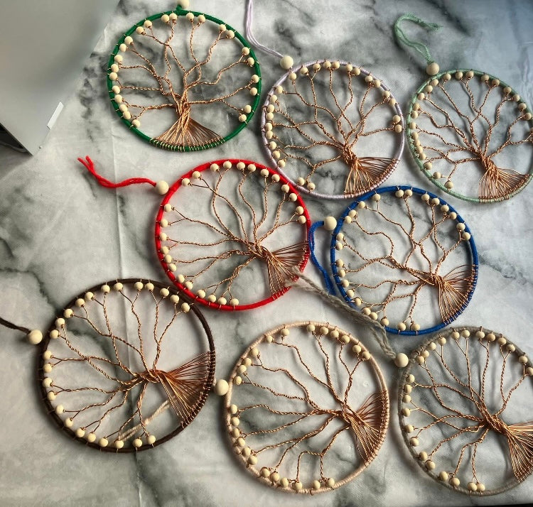 Tree Handcrafted Dream catcher - 15cm / 15cm