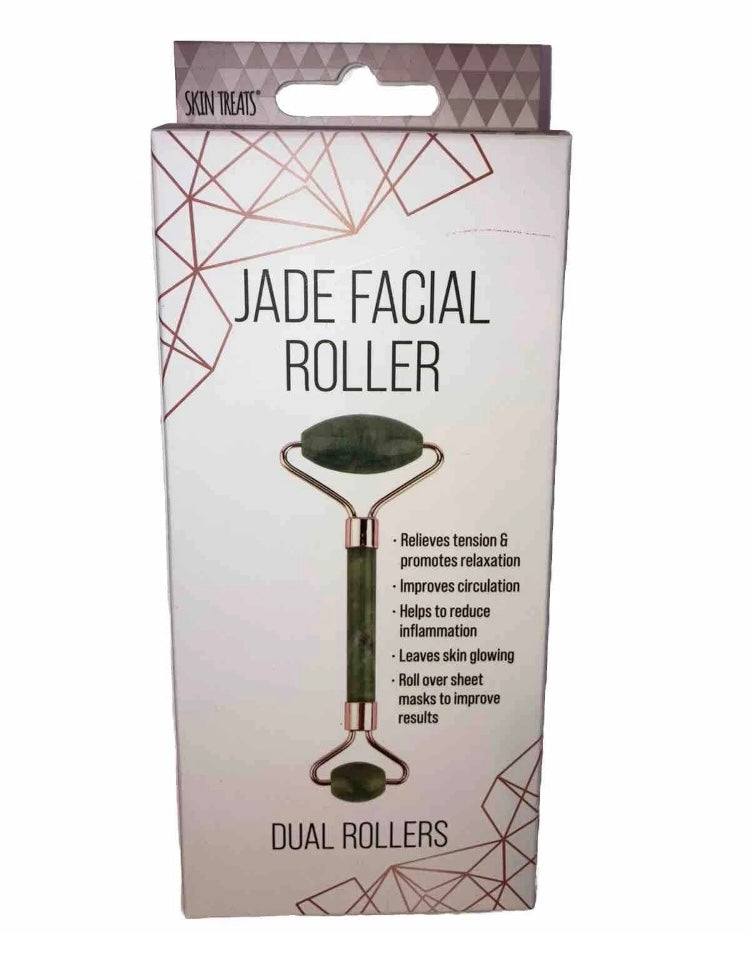 Jade Facial Roller - Dark Green