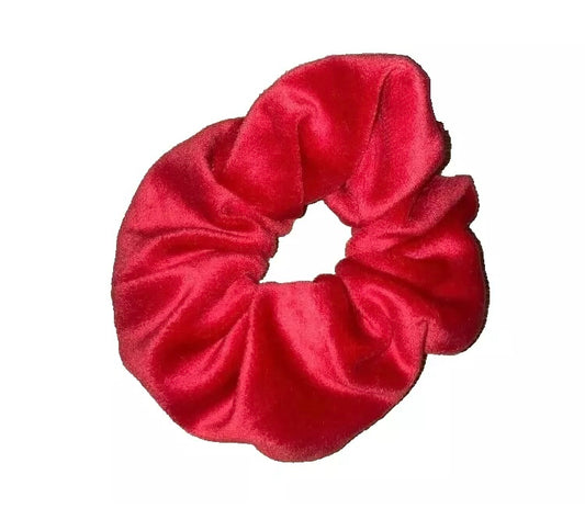 Large Red velvet hair scrunchie