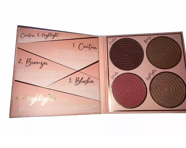 Limited time offer!Sunkissed Bronze Face palette -contour/bronzer/blusher/highlighter Palette