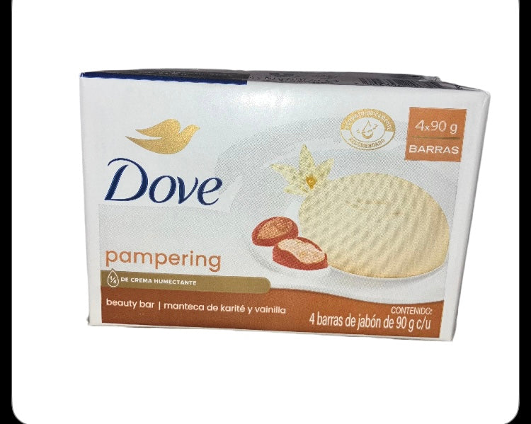 DAMAGED OUTER PACKAGING! 4 pack of Dove Soaps